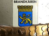 a gold bracelet that has a lion on it