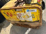a yellow box that is sitting on the ground