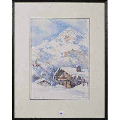 ROC ( ?). « Paysage de montagne ».