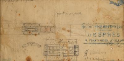 une feuille de papier sur laquelle est dessiné une maison