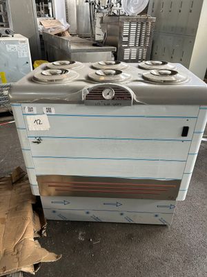 CHAUFFE ASSIETTES LONGONI L97 x prof 62 x H 103 cm, 6 compar…