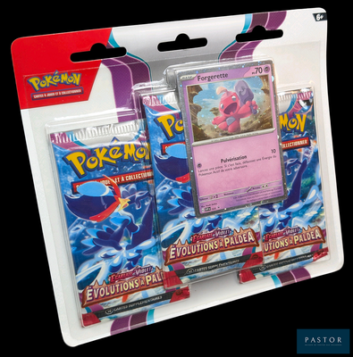 deux paquets de cartes Pokémon dans le colis