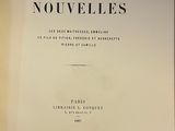 an old book with a black and white title on it