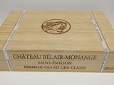 the box is made of wood and has a logo on it