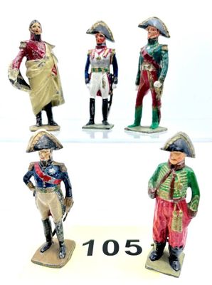 VERTUNNI - France Réunion de 5 pièces époque L’Empire :