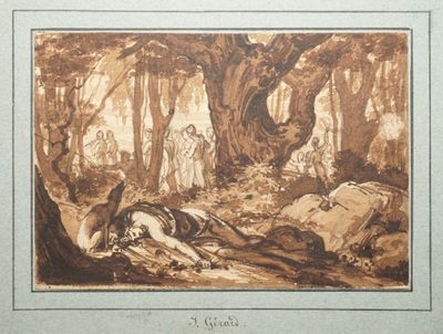 ÉCOLE NÉO-CLASSIQUE DU XIXe siècle, Marea conduit Érigone au… - Photo 1