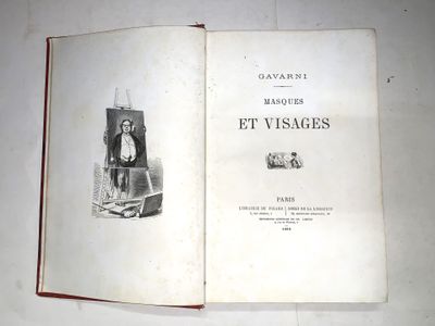 un livre ouvert sur lequel figure l'image d'un homme assis sur une chaise