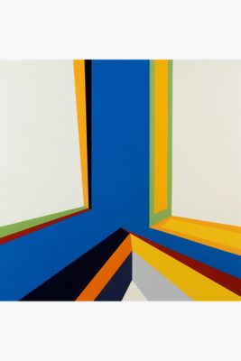 an image of a painting of a room with multiple colors