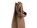an image of a brown handbag on a white background
