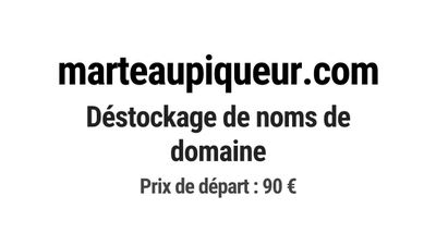 Nom de domaine marteaupiqueur.com.
