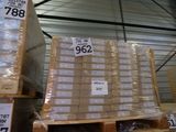 a large stack of boxes sitting on a pallet in a warehouse