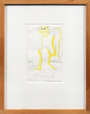 an image of a drawing of a man sitting in a chair