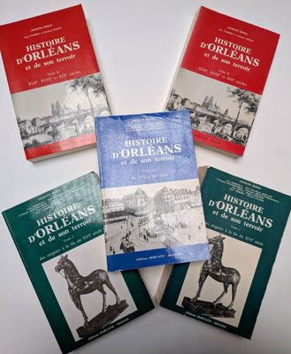 quatre ouvrages sur l'histoire d'Orléans et d'Orléans