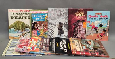 LOT de douze BD cartonnées dont une brochée : "Après la bomb…