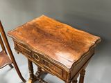 an image of a wooden table with a chair and a chair in front of it