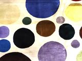 a rug with a lot of different colors on it