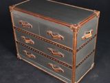 an image of a chest of drawers on a black background