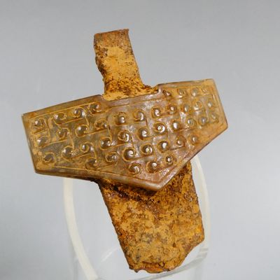 an image of a piece of pottery with a cross on it