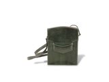 le petit sac à bandoulière en cuir de lézard vert olive