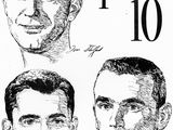 une image représentant un dessin en noir et blanc d'un groupe d'hommes