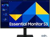 a computer monitor with the words essential monitors 3 on it