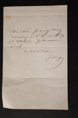 Maurice SAND L.A.S. Nohant 24 août 1868, à une dame ; une pa…
