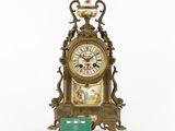 a clock that is sitting on top of a table