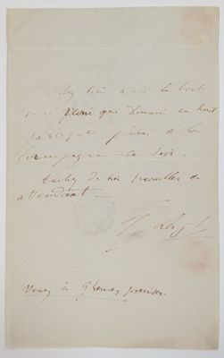 une lettre manuscrite d'une personne à sa mère