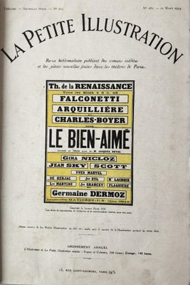 La petite illustration. Théâtre : Le Bien-aimé, N°187 du 22 …