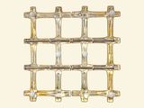 a picture of a wine rack made out of glass