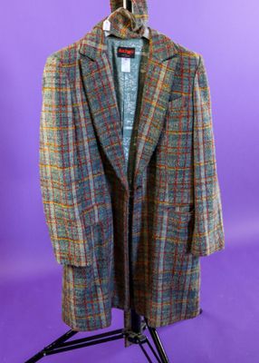 Christian LACROIX, BAZAR Manteau long tweed et son écharpe