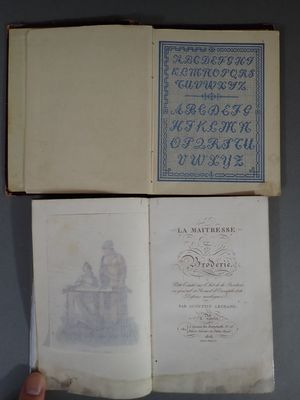 quelqu'un tient un livre ouvert à une page où figure l'image d'un chat