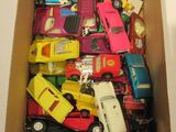 a box full of toy cars that are in a box