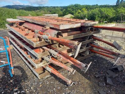 a pile of wood that is sitting on the ground