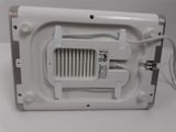 a close up of a white box with wires attached to it