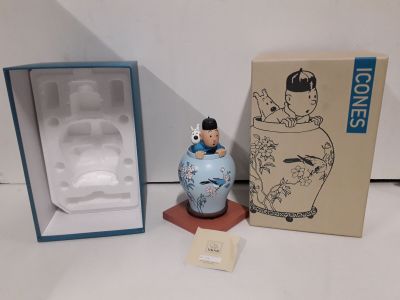 Tintin et milou dans la potiche très bon etat HERHE MOULINSA…