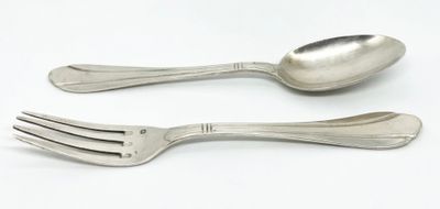 Couvert de baptême en argent 925ml comprenant une fourchette…