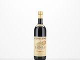 a bottle of red wine sitting on top of a table
