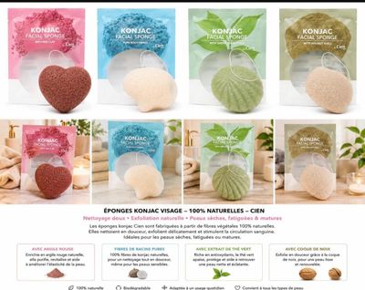 certains des produits contenus dans le coffret sont présentés sur le site web