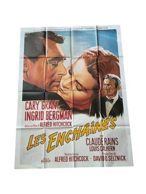 Affiche du film « Les enchainés» de Alfred Hitchcock avec Cl…