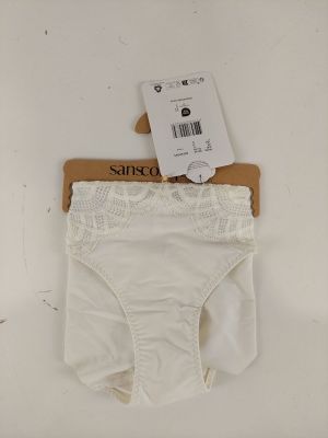 a close up of a pair of underwear with a tag on it
