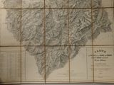 an old map of the mountains of the united states of north america