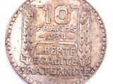 l'image d'une pièce de monnaie sur laquelle figurent les mots « 10 francs »