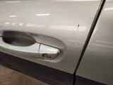 a close up of a door handle on a car