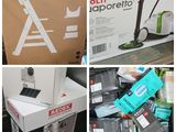 plusieurs photos de différents types d'aspirateurs dans un magasin