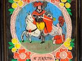 une image d'un tableau représentant un homme à cheval