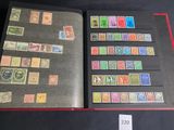 a book with a lot of stamps on it