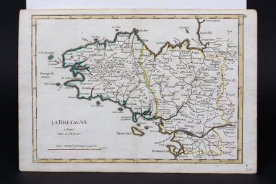 an old map of france showing the location of the towns and towns