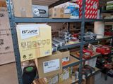 a lot of boxes on the shelves in the warehouse