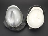 two buckets that are sitting next to each other on a table